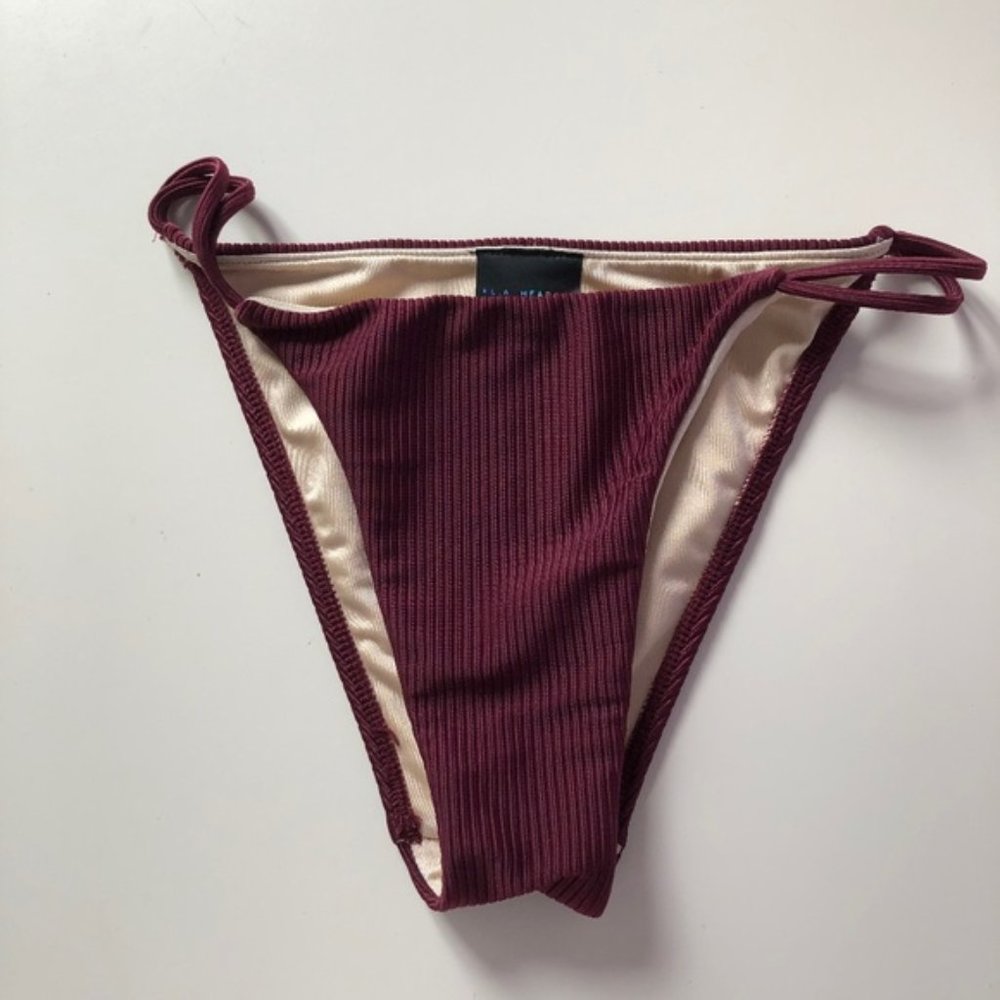 LA Hearts Strappy Cheeky Bikini Bottom